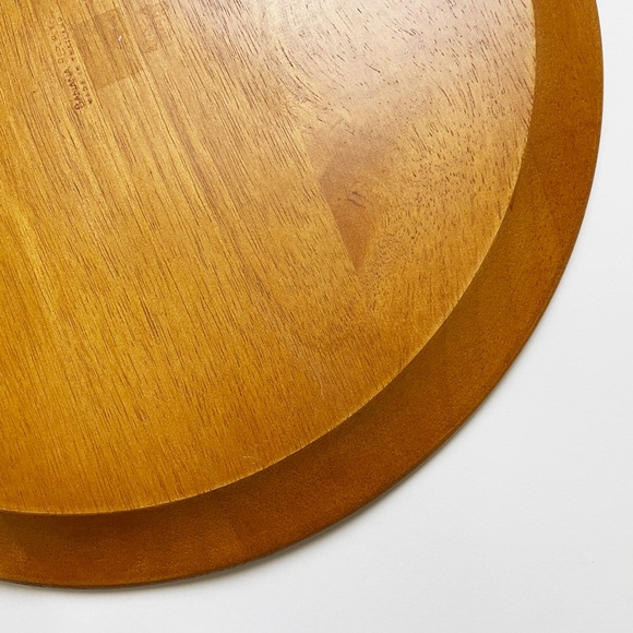 Banana Republic Teak Wood Finish Plate Charger - Picture 10 of 12